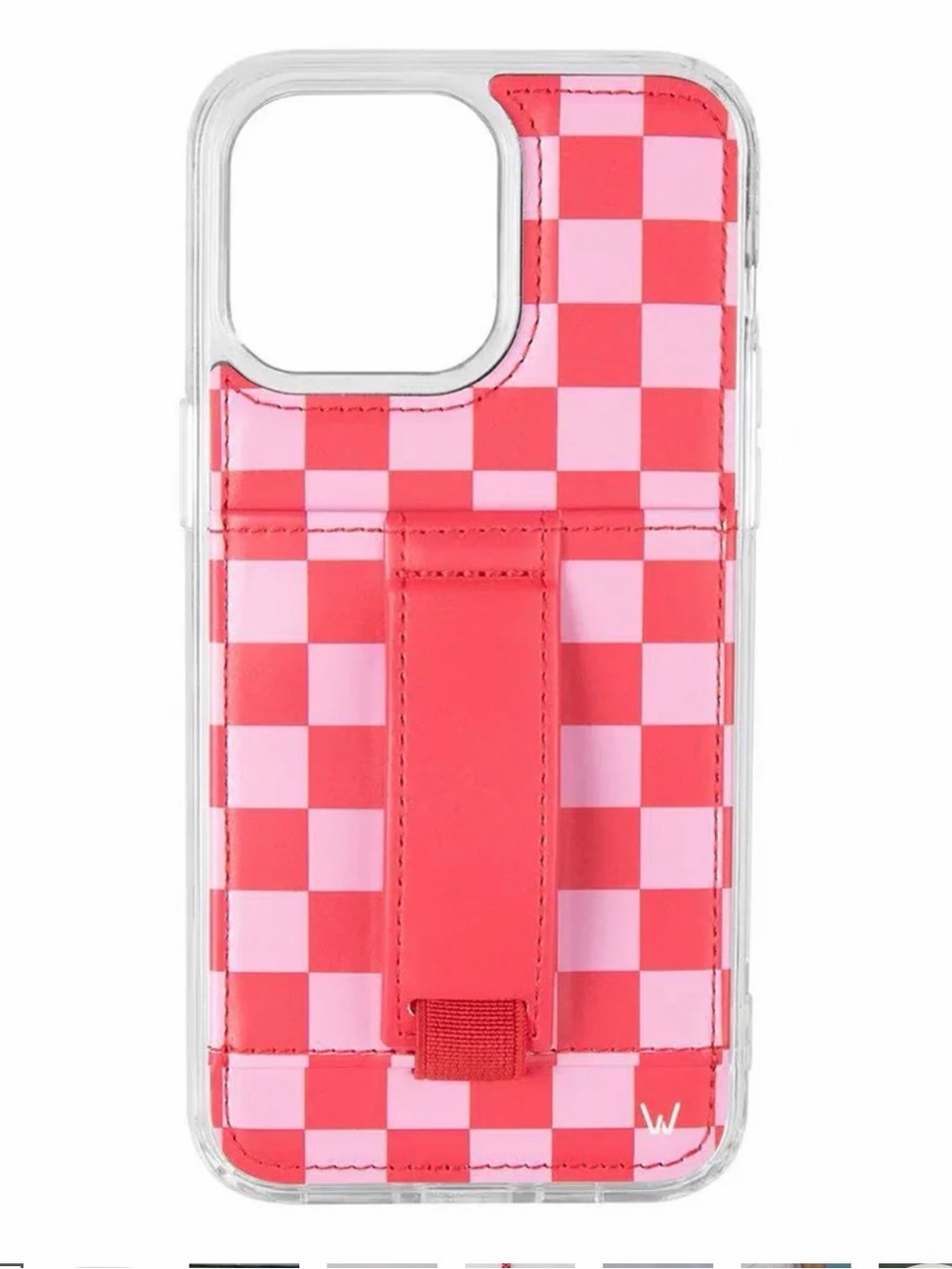 Walli Case Rasberry Rush Pink & Red Checkerboard Phone Case IPhone 17 Pro Max
